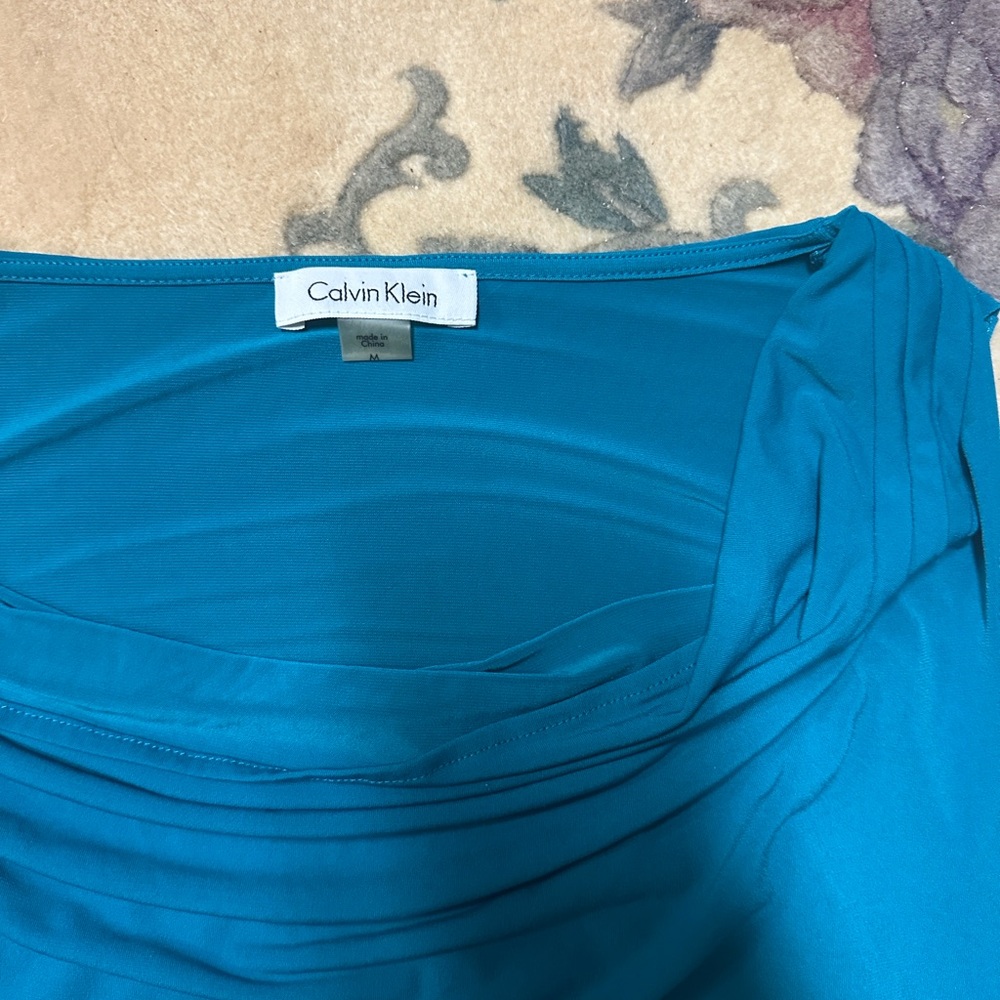 Calvin Klein Vibrant Blue Blouse - Picture 3 of 3